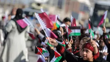 Gazze'deki Filistinli çocuklardan Dünya Kupası'nın ev sahibi Katar'a destek