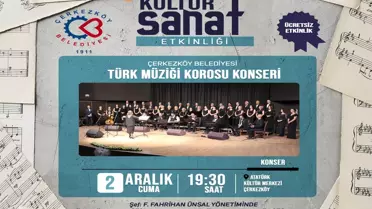 Çerkezköy'de Ulu Önder'in Sevdiği Şarkılar Seslendirilecek