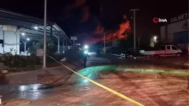 Kimya fabrikasında yangın