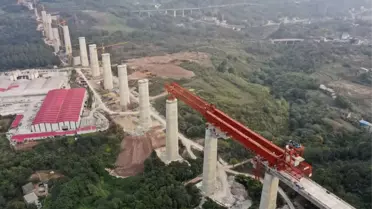 Chongqing'de Yüksek Hızlı Demiryolu İnşaatı