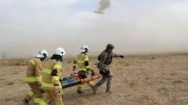 MSB'den helikopterli yangın söndürme tatbikatı