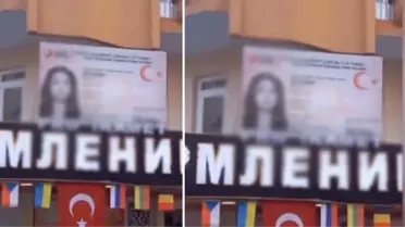 Antalya'da Türkiye'de ikamet izni alınmasına yardımcı olan firmadan akılalmaz reklam! Kimliğe koydukları fotoğrafa inanamayacaksınız