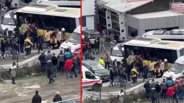 Eyüpsultan'da tramvay ile İETT otobüsü çarpıştı: 33 yaralı var