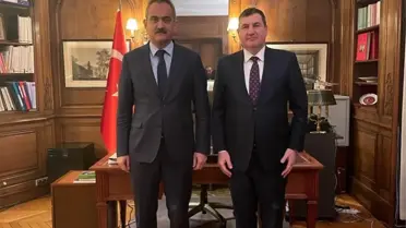 Milli Eğitim Bakanı Özer, OECD Türkiye Daimi Temsilcisi Büyükelçi Alkin'i ziyaret etti