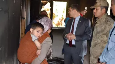 Çakmakla oynayan çocuğun çıkardığı yangın evi kullanılmaz hale getirdi