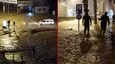 Antalya'nın Kumluca ilçesinde kuvvetli yağış hayatı altüst etti! Meydana gelen sel felaketi sonrası köprüler yıkıldı, eğitime bir gün ara verildi