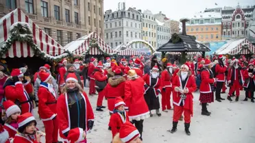 Letonya'da Noel Baba Etkinliği