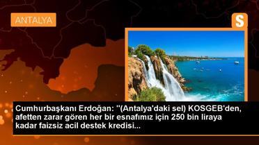 KOSGEB Antalya'da selden etkilenen esnaf ve KOBİ'ler için acil destek kredisi başlattı