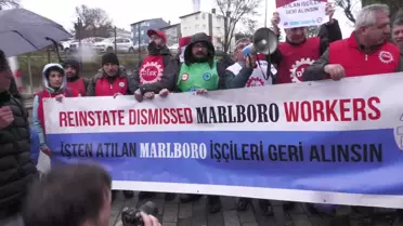 Disk'ten İşten Çıkarılan Marlboro İşçileri İçin İstanbul'da Eylem: 'Bize Reva Görülen Bu Düzenin Sonuna Geldiğimizi Görüyoruz'
