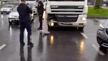 Sağanak yağış kazayı beraberinde getirdi
