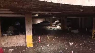 Kumluca'daki sel felaketinde kapalı otoparkta su altında kalan araçları çıkarma çalışmaları sürüyor