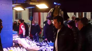 Balık tezgâhlarında yoğunluk