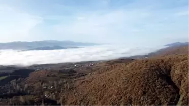 TOKAT'IN ÜZERİNİ SİS BULUTU KAPLADI