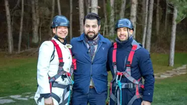 Dünya Şampiyonları termal kasabayı gezdi, zipline yaptı