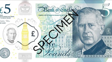 İngiltere Kralı III. Charles'ın yer aldığı banknotlar ilk kez görücüye çıktı