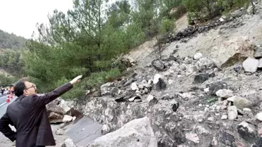Kaya düşmesi ve heyelan riskine karşı önlem alınıyor