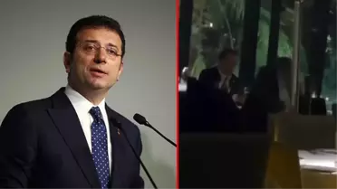 Eşiyle yediği akşam yemeğinin görüntüleri paylaşılan Ekrem İmamoğlu sessizliğini bozdu: Mobese kültürünün devamı