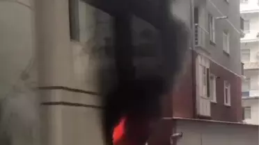 Ankara'da 6 katlı binada çıkan yangın, 1 saatte söndürüldü