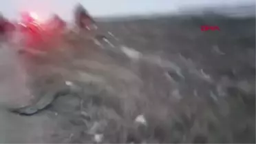ESKİŞEHİR'DE CİP İLE ÇARPIŞAN OTOMOBİL İKİ PARÇAYA AYRILDI