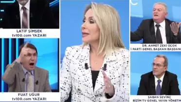 İYİ Partili Ahmet Zeki Üçok ile gazeteci Fuat Uğur, canlı yayında gerginlik yaşadı: Senin alnını karışlarım