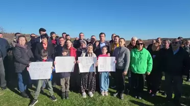 Edirne'de Çöpköy Sakinleri, Mera ve Ormanlık Alanın Özel Şirkete Tahsisine Karşı Eylem Yaptı