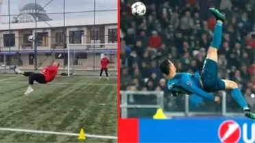 Fizik 2022 Sneijder, şutlar 2008 Ronaldo! 'Uzaktan nasıl topa vurulur?' videosu çeken şahıs sosyal medyayı salladı