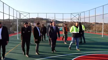 Tutuk sahadaki çalışmaları yerinde inceledi