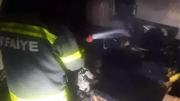 Bodrum'daki yangında 2 kişi yaralandı
