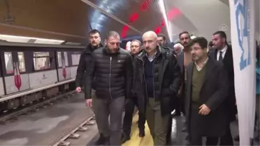 Ulaştırma ve Altyapı Bakanı Adil Karaismailoğlu, Başakşehir-Kayaşehir Metro Hattı çalışanlarını ziyaret etti (3)