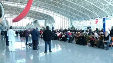 Erzincan'da umre yolcuları dualarla uğurlandı