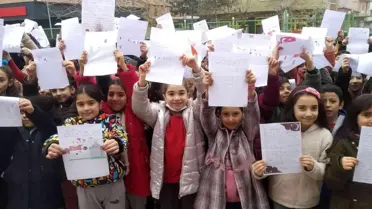 İlkokul öğrencilerinden Bakan Yardımcısı Dere'ye hem teşekkür hem de talep mektubu