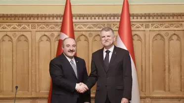 Sanayi ve Teknoloji Bakanı Varank, Macaristan Meclis Başkanı Köver ile görüştü