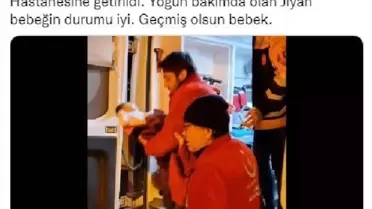 Jiyan bebek uçak ambulansla Ankara'ya getirildi