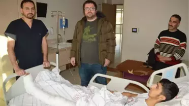 AYAĞINI ÇAPA MAKİNESİNE KAPTIRAN MEHMET ALİ: AYAĞIM TERS DÖNMÜŞ BANA BAKIYORDU