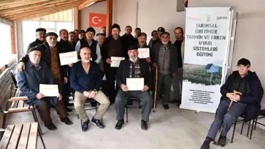 Üreticilere tarımsal üretimde tahmin ve erken uyarı sistemleri tanıtıldı