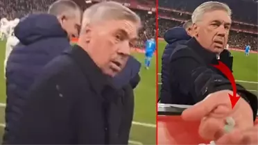 Rakip taraftarın seslenişine kulak veren Ancelotti'yi şaşırtan istek! Elindekileri uzatmaktan başka çaresi kalmadı
