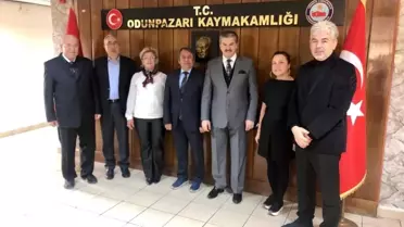 Hemşehrileri olan Kaymakam Ulu'yu ziyaret ettiler