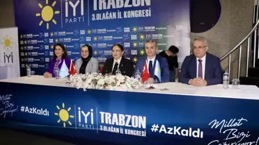 İYİ Parti'li Ünzile Yüksel, partisinin Trabzon Kongresinde konuştu