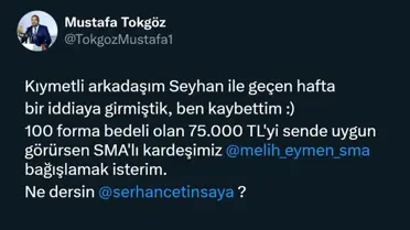 Forma paraları Melih Eymen'e