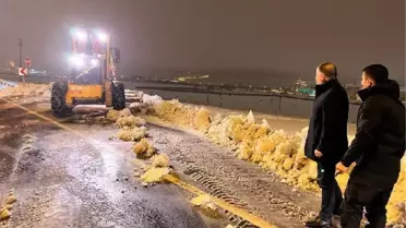 Mardin-Diyarbakır yolunda ulaşıma kar engeli (3)