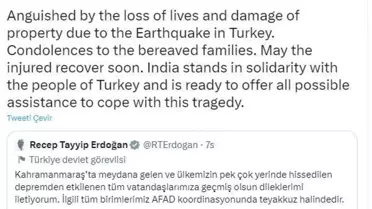 Hindistan Başbakanı: Mümkün olan her türlü yardımı sunmaya hazırız
