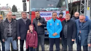 Kaymakam Aslan, 'Sadece malzemelerle değil dualarımızla beraberiz'