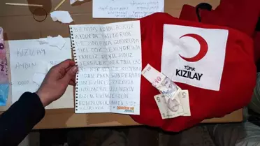 Birinci sınıf öğrencisi Asrın'dan duygulandıran not