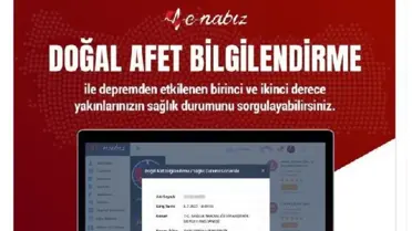 Depremzedelerin yakınları, e-Nabız'dan bilgi alabilecek