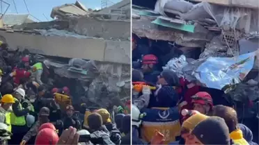 Hatay'da anne ve 3 çocuğu, 107 saat sonra enkazdan sağ olarak çıkarıldı