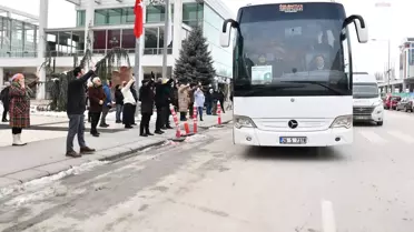 Gönüllü Destek Personeli, Tepebaşı'ndan Deprem Bölgesine Doğru Yola Çıktı