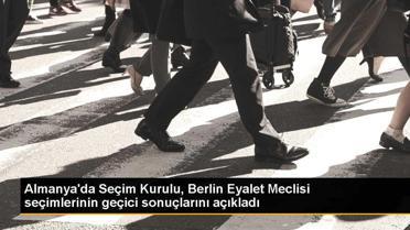 Almanya'da Seçim Kurulu, Berlin Eyalet Meclisi seçimlerinin geçici sonuçlarını açıkladı