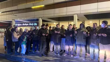 Umre yolcuları dualarla uğurlandı