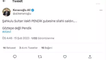 İstanbul Pendik'teki Şahkulu Sultan Vakfı'na Silahlı Saldırı... 1 Kişi Yaralandı