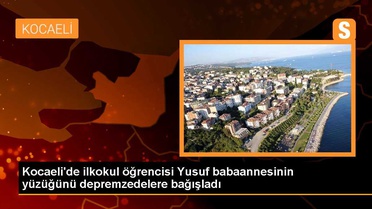 Kocaeli'de ilkokul öğrencisi Yusuf babaannesinin yüzüğünü depremzedelere bağışladı